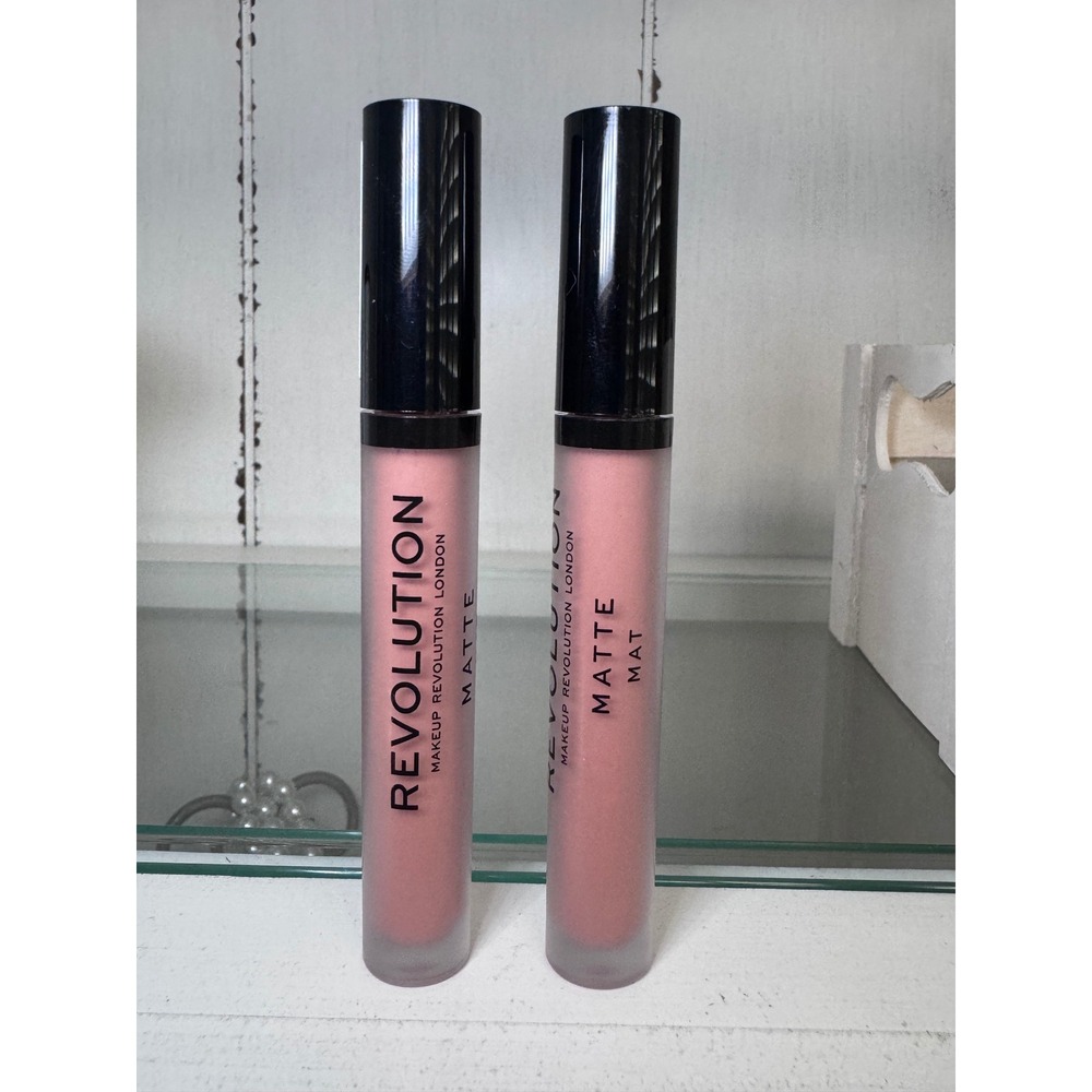 Makeup Revolution‎ London Matte Lip Liquid 111 Matte Crush Set of 2 Pink 3ml